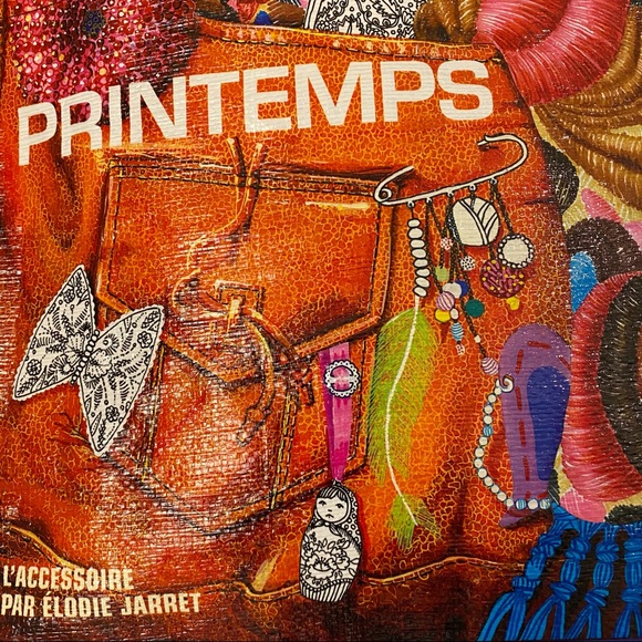 Printemps French Shopping Tote L’Accessoire Par Élodie Jarret Paris - Picture 3 of 10
